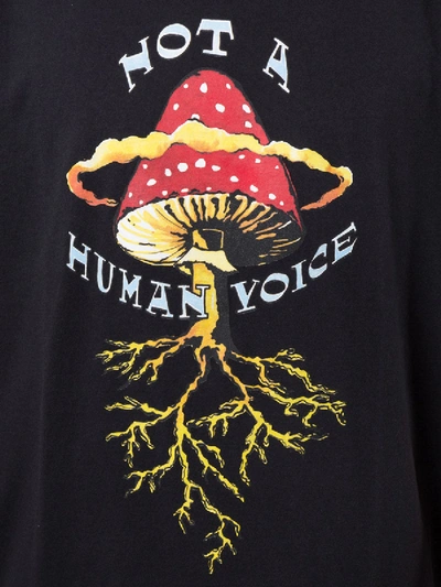 Shop Gucci Mushroom Printed T-shirt In Black