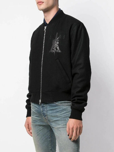 Shop Amiri Dagger Logo Bomber Jacket