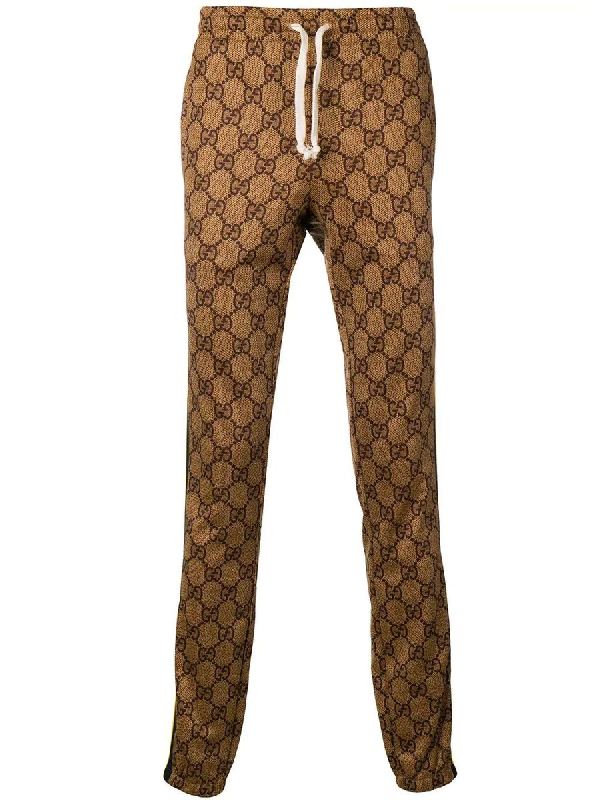 gucci monogram track pants