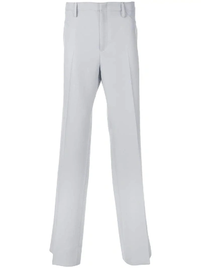 Shop Gucci Classic Tailored Trousers In Grey