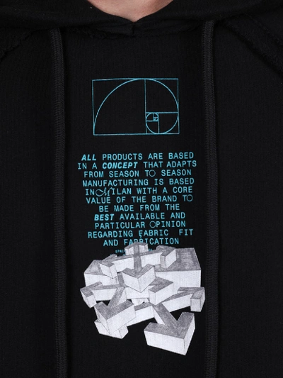 Shop Off-white Black Dripping Arrows Hoodie