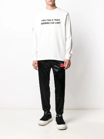 Shop Adidas Originals By Alexander Wang Exceed The Limit Long Sleeve T-shirt In White