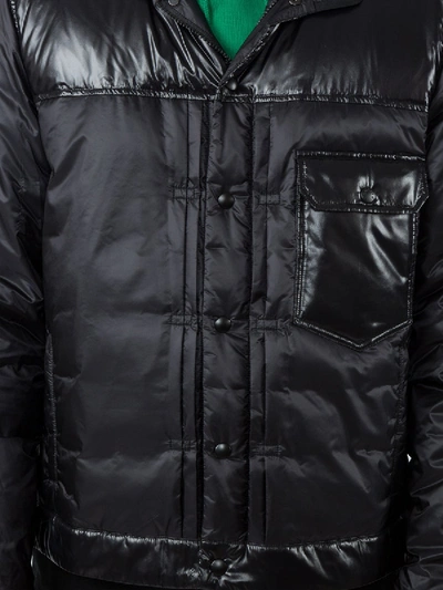 Shop Moncler Genius 7 Moncler Fragment Hiroshi Fujiwara Two Tone Down Jactket In Black