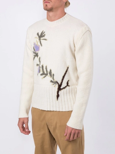 Shop Jacquemus Rosemary Floral-intarsia Sweater