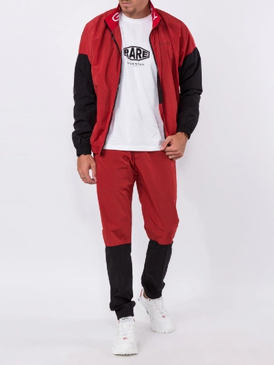 Shop Givenchy Side Logo Track Pants In Red