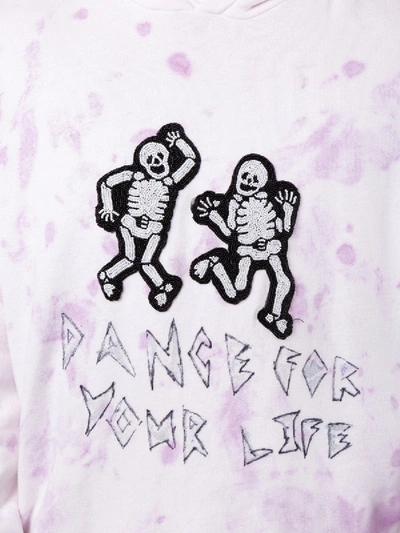 Shop Lost Daze Dancing Skeleton Hoodie In Purple