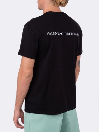 Shop Valentino X Undercover Extraterrestrial Logo Face T-shirt In Black