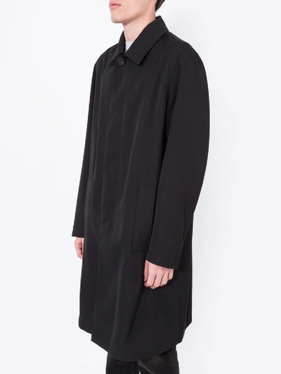 Shop Givenchy Back Logo Overcoat