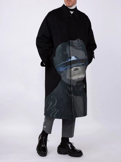 Shop Valentino X Undercover Ufo Face Jacket In Black