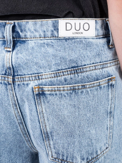 Shop Duo Pale Blue Straight Leg Jeans