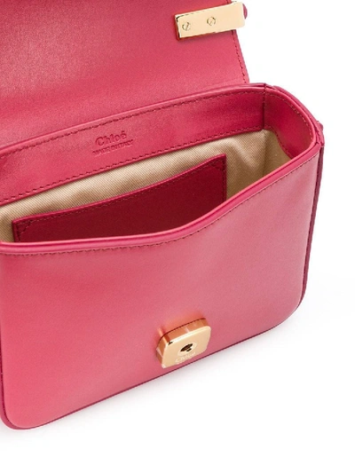Shop Chloé Mini C Cross-body Bag Pink