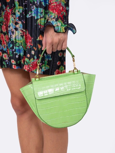 Shop Wandler Hortensia Mini Handbag Green