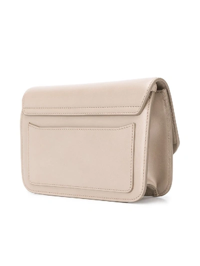 Shop Chloé C Ring Shoulder Bag In Grey