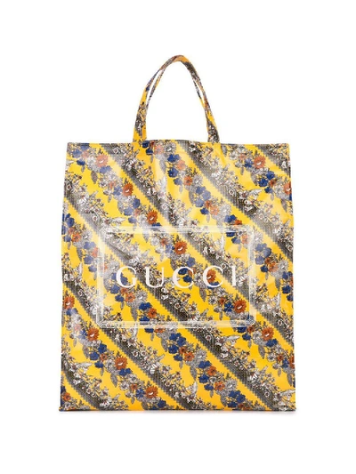 Shop Gucci Over-sized Multicolored Tote