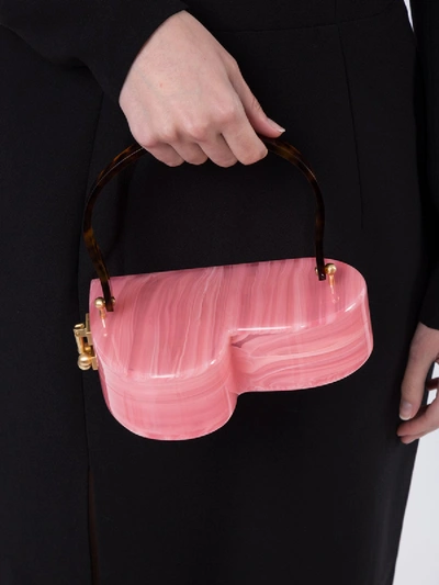 Shop Edie Parker Candy Pink Heartly Bag