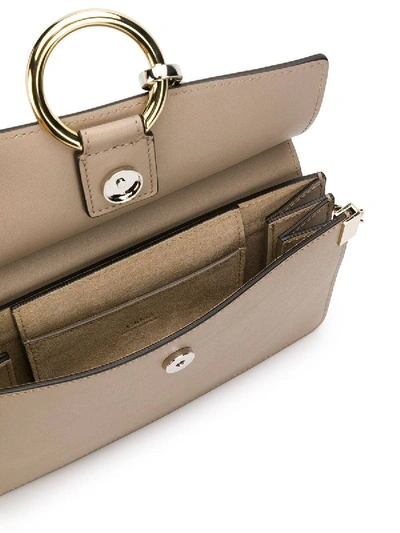 Shop Chloé Mini Faye Shoulder Bag In Neutral