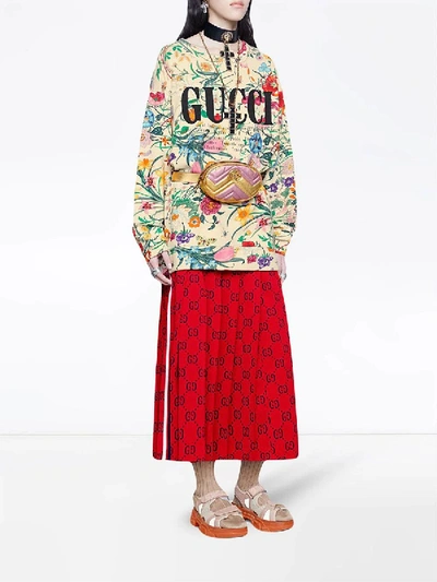 Shop Gucci Gg Marmont 2.0 Belt Bag In Multicolor