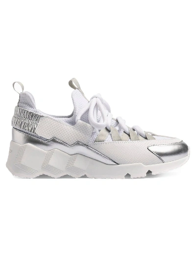 Shop Pierre Hardy Trek Comet Sneakers White-silver