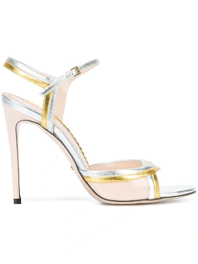 Shop Gucci Millie Sandals In Gold