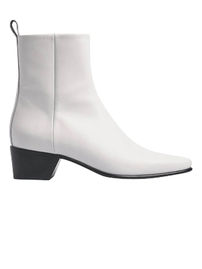 Shop Pierre Hardy Reno Ankle Boots White