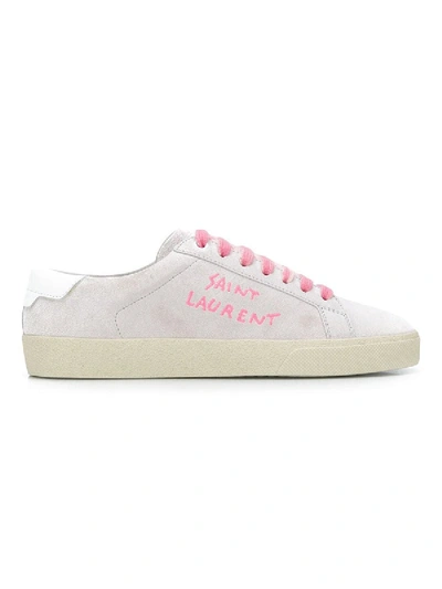 Shop Saint Laurent Sl 06 Sneakers Pink And White