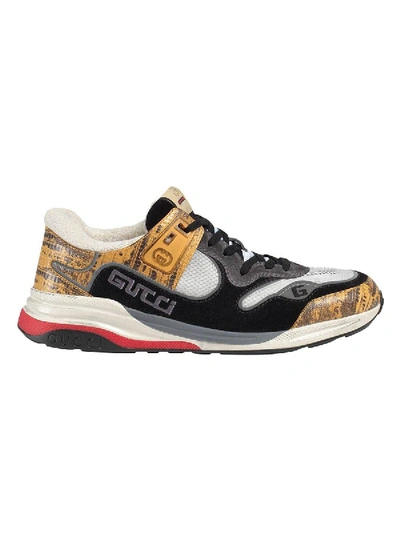 Shop Gucci Ultrapace Paneled Sneaker In Yellow