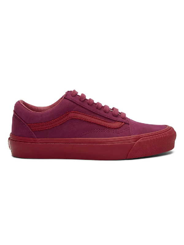 vans old skool pink leather