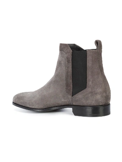 Shop Pierre Hardy Drugstore Round Toe Ankle Boots Grey