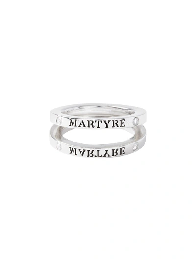 Shop Martyre Silver & Diamond Split Ring