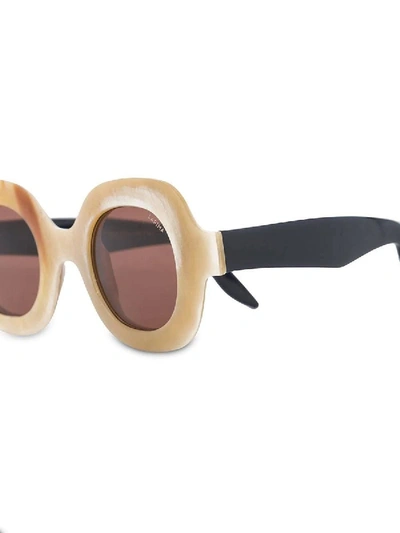 Shop Lapima Cream Catarina Sunglasses In Neutral