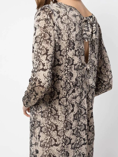 Shop Altuzarra Snake Print Knit Dress