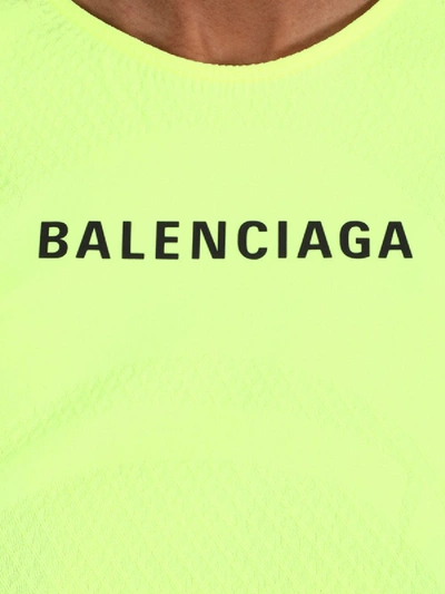Shop Balenciaga Neon Yellow Top