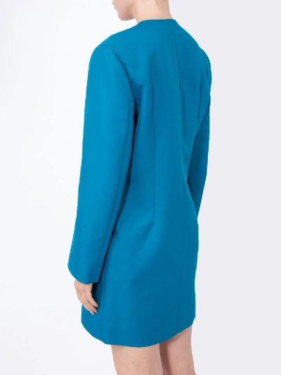 Shop Balenciaga Blue Blazer Dress