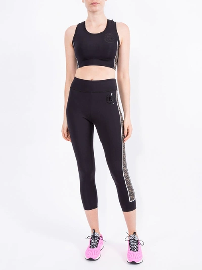 Shop Fendi Fitness Rama Bassiere Black