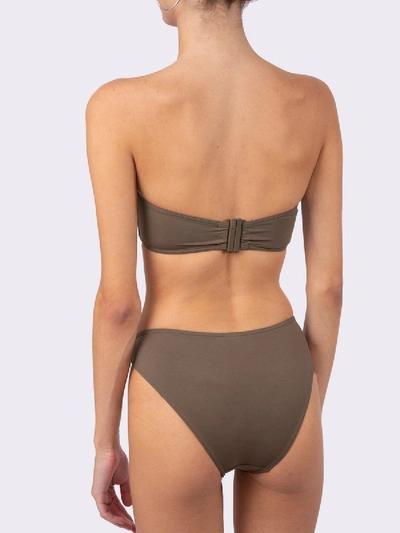 Shop Eres Show Strapless Bikini Top Glassy Tan In Neutral