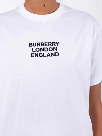 Shop Burberry London England T-shirt In White