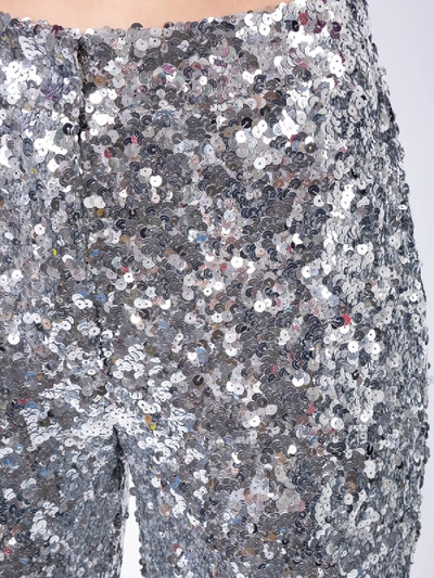 Shop Halpern Silver Sequin Trousers