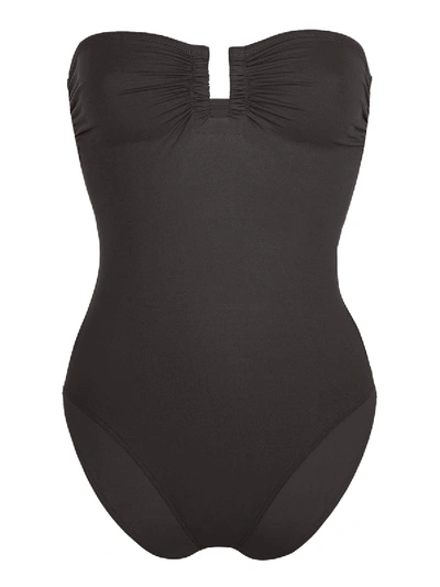 Eres Cassiopee Strapless U-hardware One-piece Swimsuit In Black