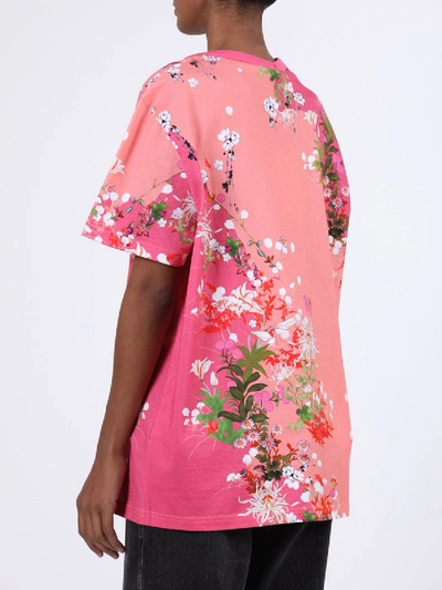Shop Givenchy Cherry Blossom Logo T-shirt In Pink