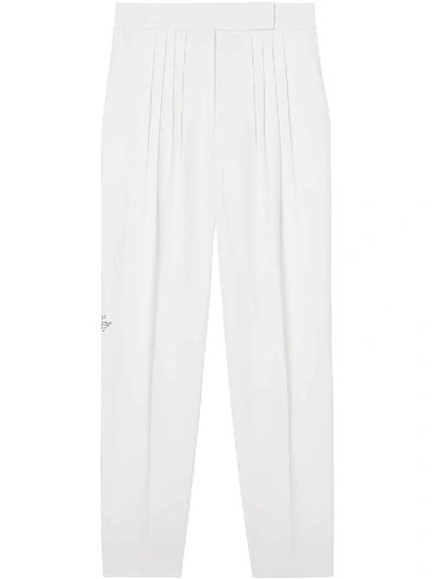 Shop Burberry Optic White Pants