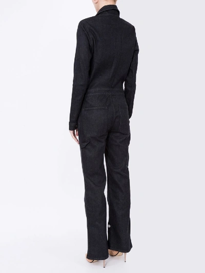 Shop Eve Denim Julia Denim Jumpsuit In Black