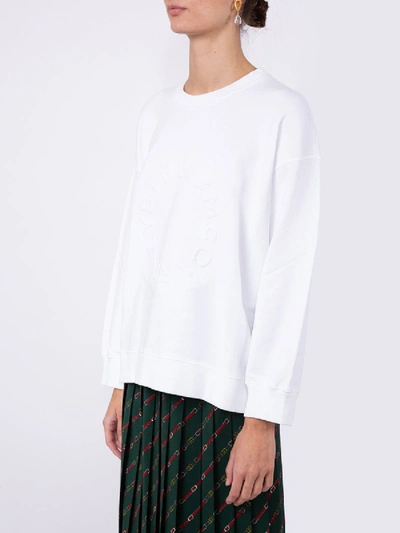 Shop Stella Mccartney Embossed Logo Sweatshirt