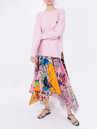 Shop Saloni Freja Multi-pattern Skirt In Multicolor