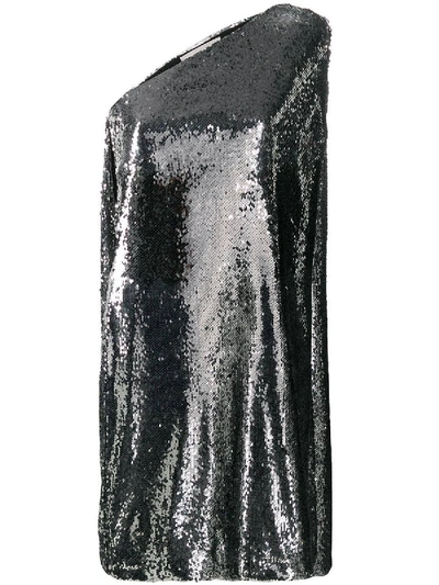 Shop Stella Mccartney Silver Sequined Dress