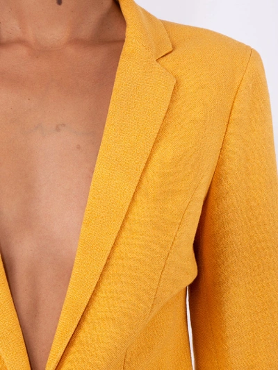 Shop Jacquemus La Veste Bergamo Blazer In Yellow