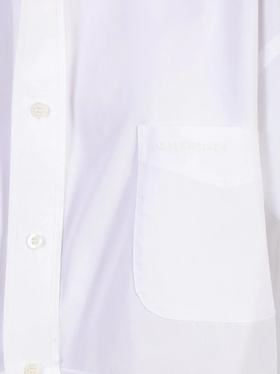 Shop Balenciaga Deconstructed Over-sized Shirt