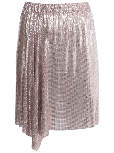 Shop Paco Rabanne X The Webster Draped Mini Skirt Pink