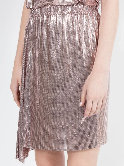 Shop Paco Rabanne X The Webster Draped Mini Skirt Pink