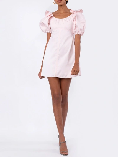 Shop Ellery Valeria Bubble-sleeve Dress In Pink