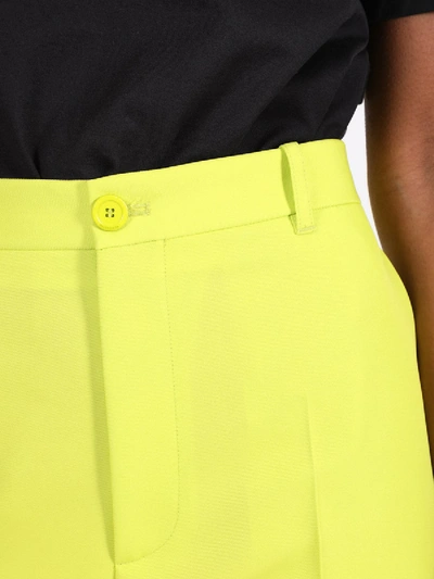 Shop Balenciaga Yellow Tailored Pants